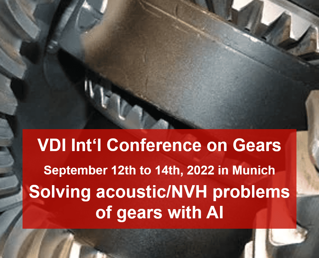 KI-Vortrag auf VDI-Konferenz „Gears 2022“ am 14.9.2022 in München