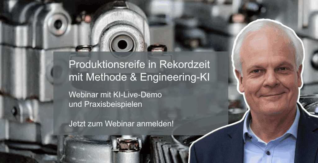Bild zum Webinar: Produktionsreife in Rekordzeit mit Methode & Engineering-KI