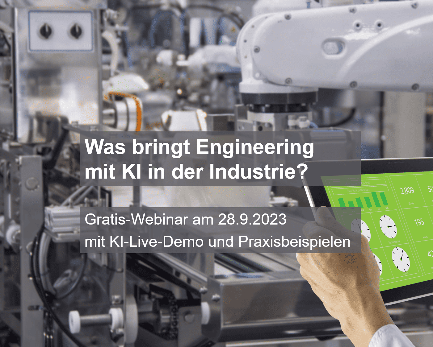 Was bringt Engineering mit KI in der Industrie? Gratis-Webinar am 28.9.2023
