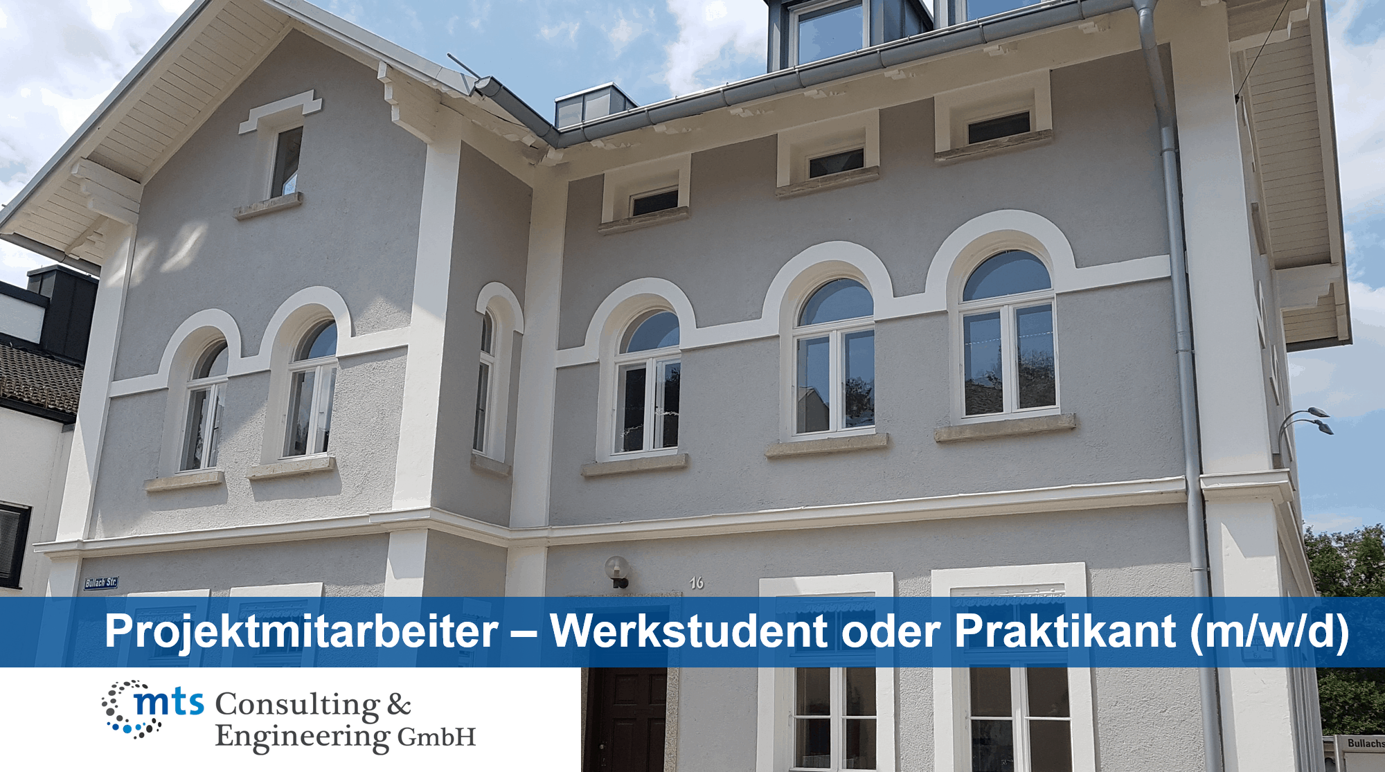 Projektmitarbeiter – Werkstudent oder Praktikant (m/w/d)