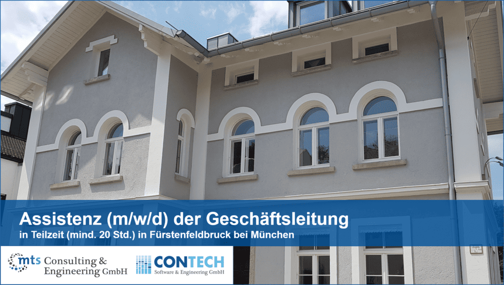 Stellenangebot Assistenz (m/w/d) der Geschäftsleitung in Teilzeit in Fürstenfeldbruck